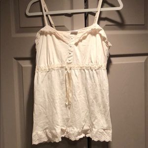 2 maternity pieces. Grey dress & beige shirt